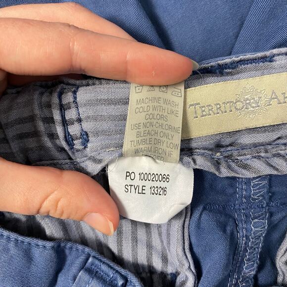 The Territory Ahead Mission Comfort Flat Front‎ Chino Pants Mens Size 32/30 Blue - Picture 10 of 11